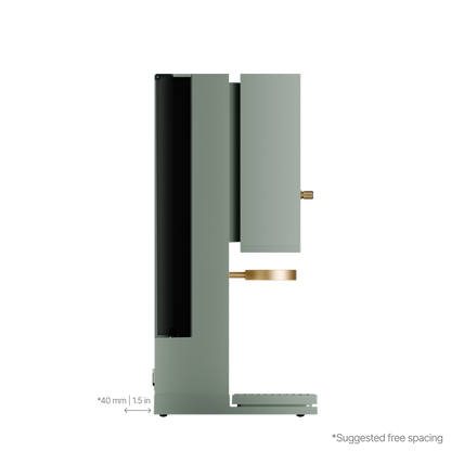 #Sage Green - Gold Knob