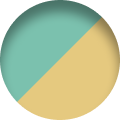 Sage Green - Gold knob